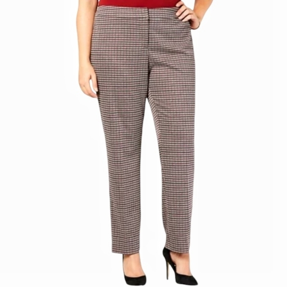 Banana Republic - Wool Houndstooth Print Slim Pants - Picture 1 of 14